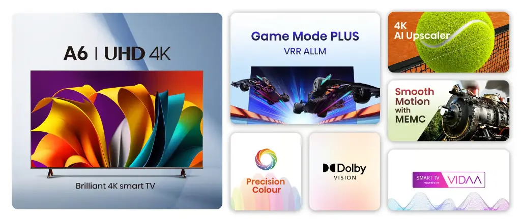 Hisense 65 inch A6N Series UHD Smart TV | 65A6N