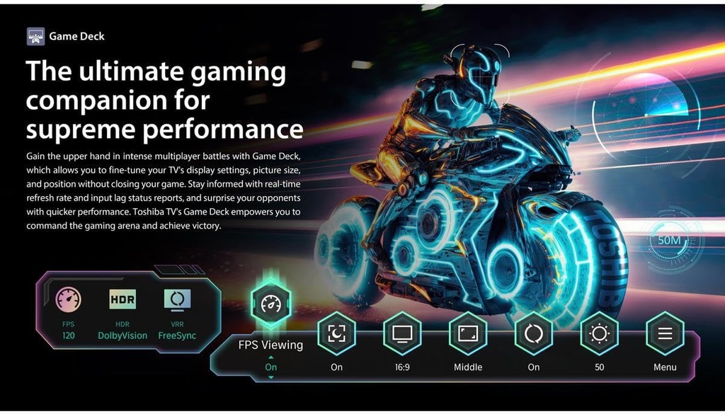 Toshiba 65 inch Z670MN QLED with HDR & Dolby Atmos Gaming Smart TV | 65Z670MN