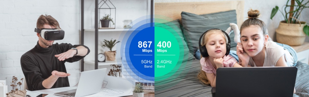 Reyee Dual Band AC 1300Mbps Gigabit Mesh Router | RG-EW1300G