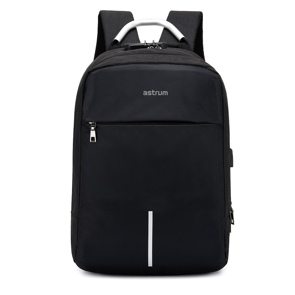 ASTRUM LB220 BACKPACK OXFORD 300D 15″ BLACK/BLACK