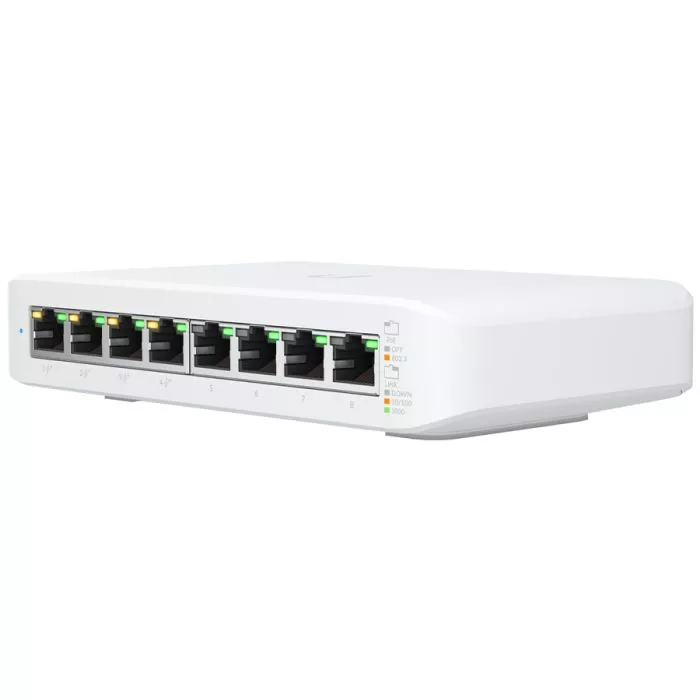 Ubiquiti UniFi Switch Lite 8 Port Gigabit 4PoE 52W | USW-Lite-8-POE