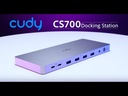 Cudy Dual 4K 10Gbps USB-A & USB-C Gigabit Ethernet Docking Station | CS700