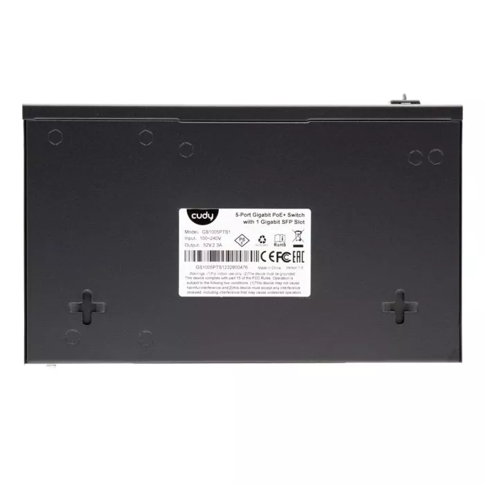 Cudy 5 Port Gigabit 4 PoE 120W 1SFP Switch | GS1005PTS1