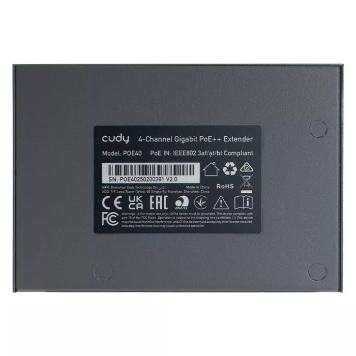 Cudy 4 Port Gigabit PoE 1x PoE Input 60W Switch | POE40