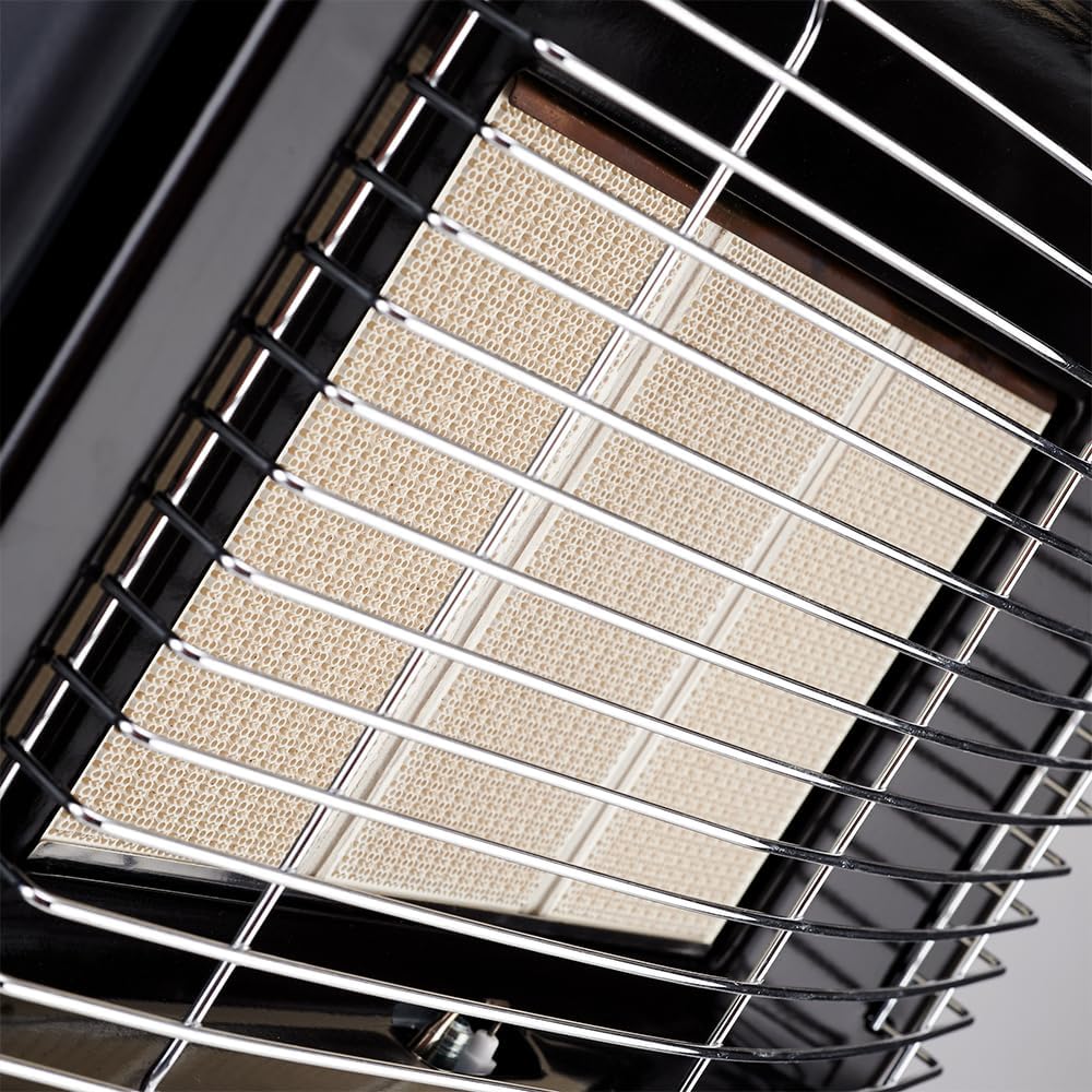Salton SGH14 3 Ceramic Panel Infrared Gas Heater Black | SGH14