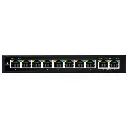 Scoop 8 Port Fast Ethernet AI PoE 96W 2 Gigabit Switch