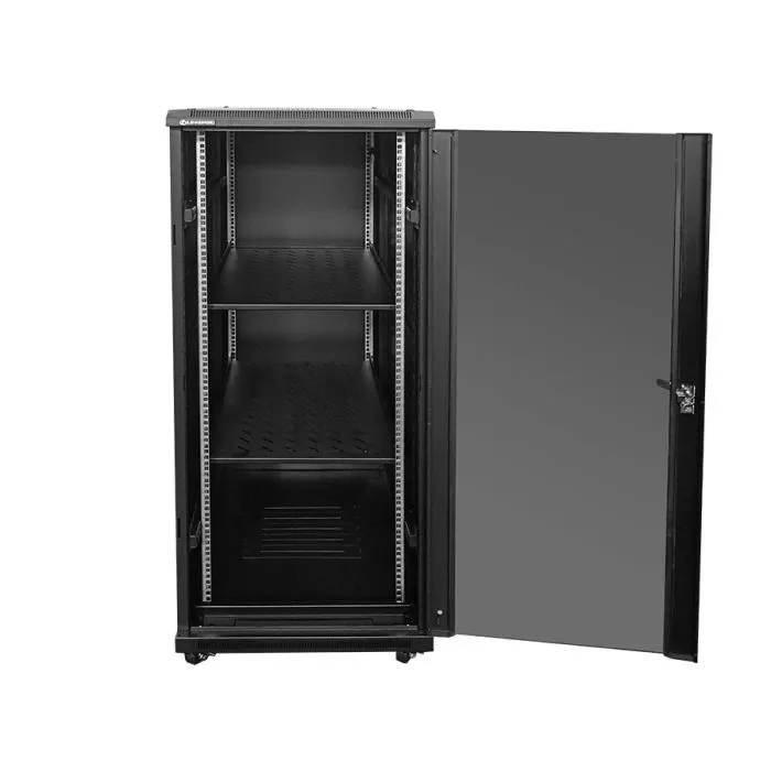 Linkbasic 27U 1M Deep Cabinet 4 Fans & 2 Shelves