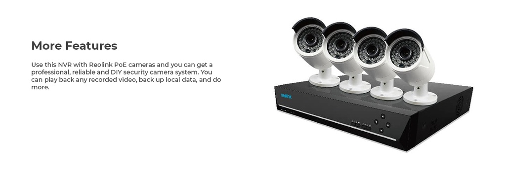 Reolink 16-Channel 4K Camera Security System Kit with PoE NVR