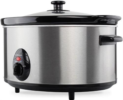 Mellerware Slow Cooker Stainless Steel Brushed 6.5L 320W | 27560A