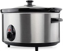 Mellerware Slow Cooker Stainless Steel Brushed 6.5L 320W | 27560A