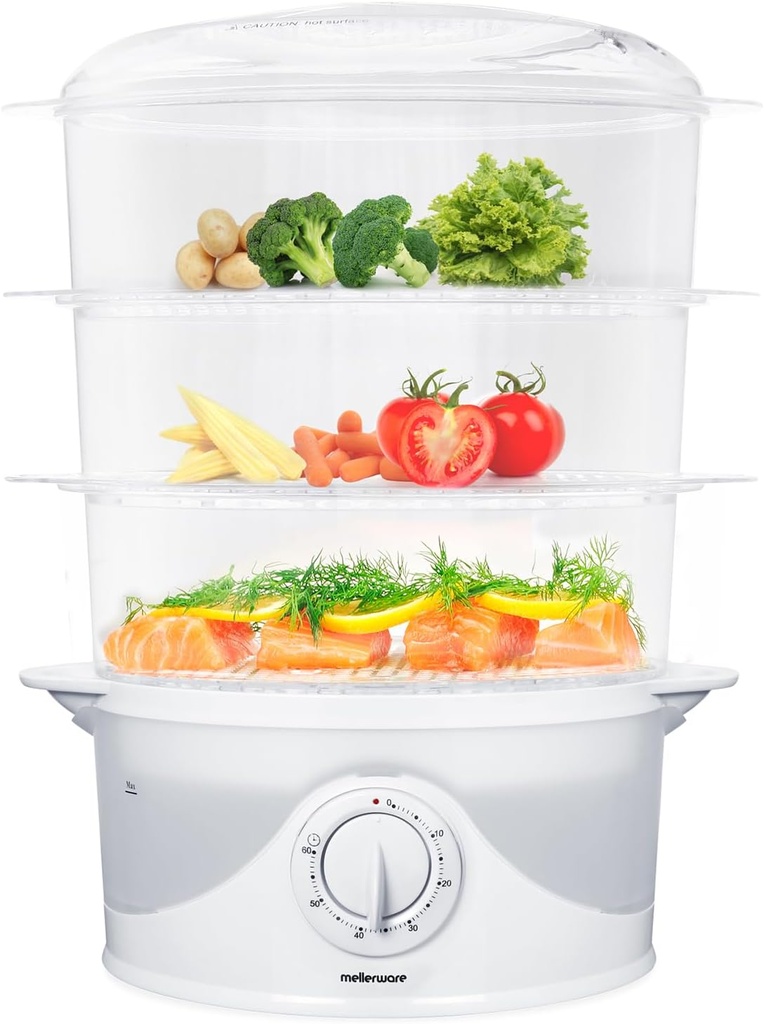 Mellerware 3 Tier 9 Liter Food Steamer |  27610