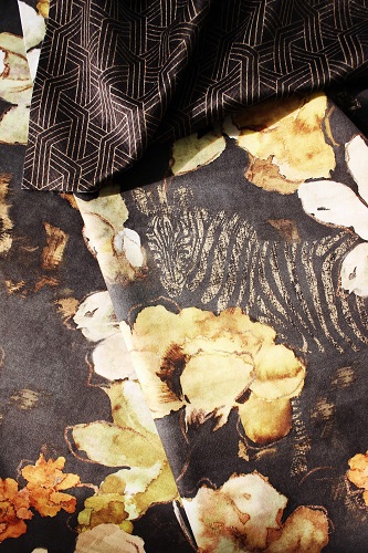 Out Of Africa Sarabi African Sky Printed Velvet Fabric (140cm Wide) (copy)