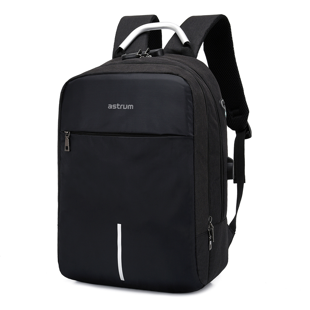 ASTRUM LB220 BACKPACK OXFORD 300D 15″ BLACK/BLACK