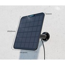 Reolink Solar Panel for Security Cameras (6W Waterproof, 4m Cable) - Compatible with Argus 3/3 Pro/Eco, Go PT - Continuous Power Supply
