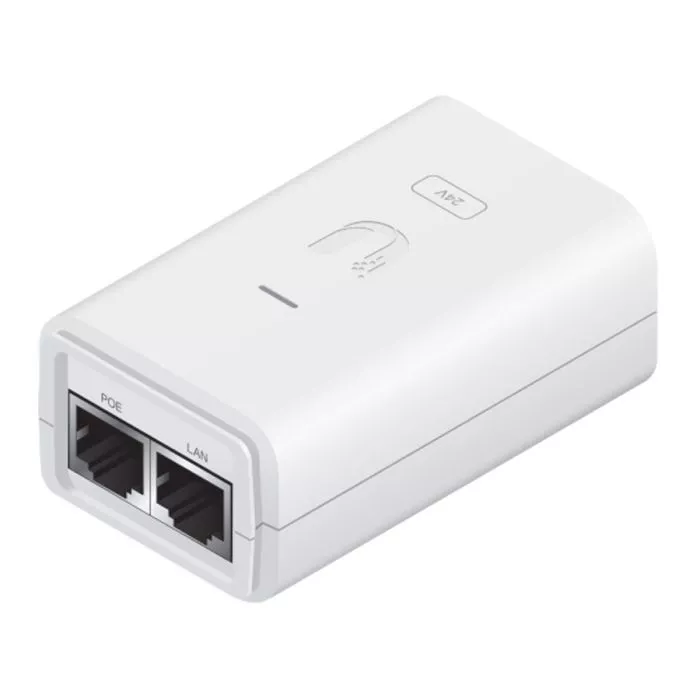 Ubiquiti Gigabit PoE Adapter 24V 12W with No Cable | POE-24-12W-G-WH