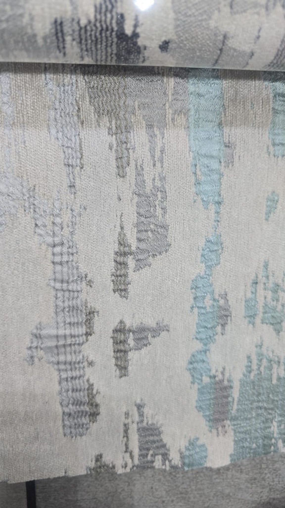 River Fabric Sophie Duckegg Abstract Brushstroke 35% Polyester / 65% Linen Curtain Fabric – 280 cm Wide, 330 GSM