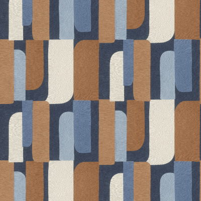 Silkhouse Casa Mila – Artigas Wallpaper in Blue Streak