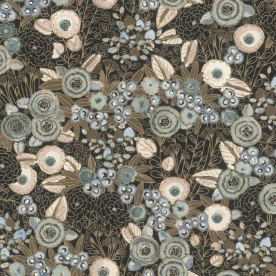 Silkhouse Casa Mila - Narcisa Wallpaper in Night