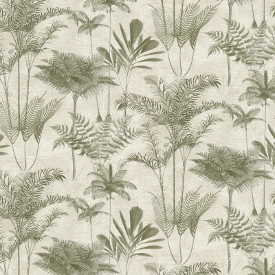 Silkhouse Casa Mila - Osmunda Wallpaper in Moss
