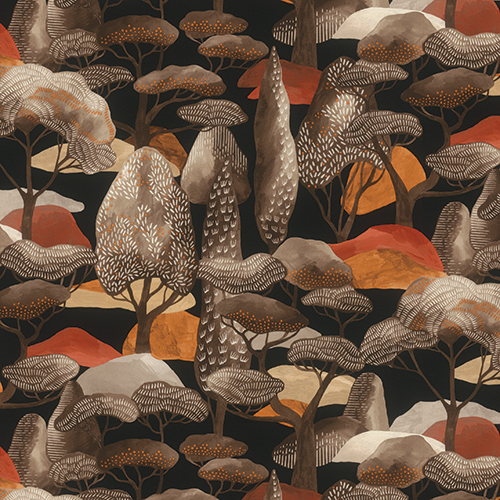 Silkhouse Casa Mila - Jamboree Wallpaper in Tobacco