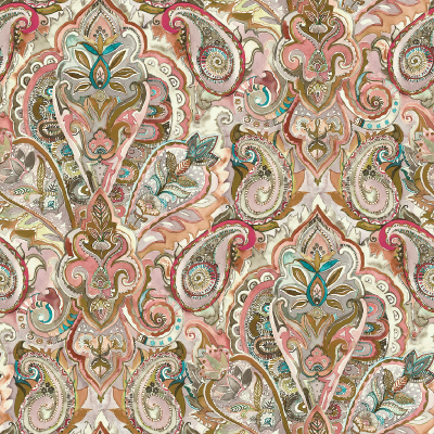 Silkhouse Bloomingdale - Sintra Botanical & Classic Dual-Purpose Fabric in Sangria (280cm Wide)