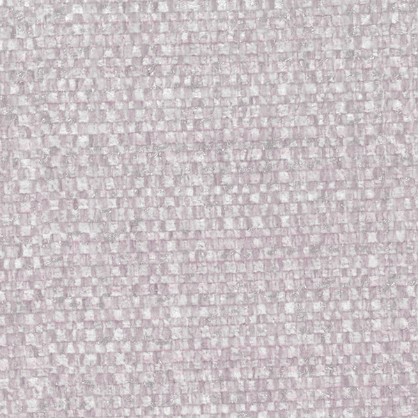 Broadwalk - Glitterati Foil-Printed Check Upholstery Fabric in Pearl (142cm Wide)