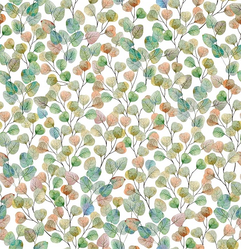 Out Of Africa Daria Hojas Spring Printed Cotton Fabric (280cm Wide)