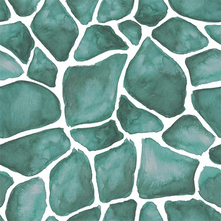 Out Of Africa Kordofan Jade Printed Velvet Fabric (140cm Wide)