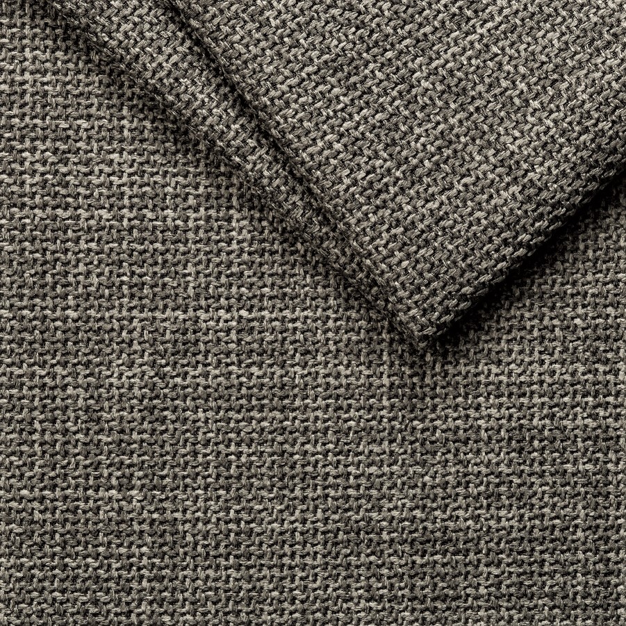 Studio Fjord Stone Textured Plain Upholstery Fabric (145cm Wide)