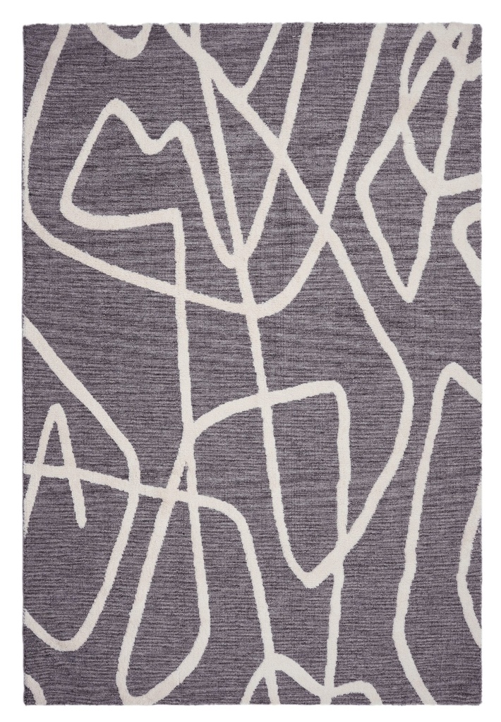 Silkhouse Sketchy Slate Rug 300×400 cm Abstract Low Pile