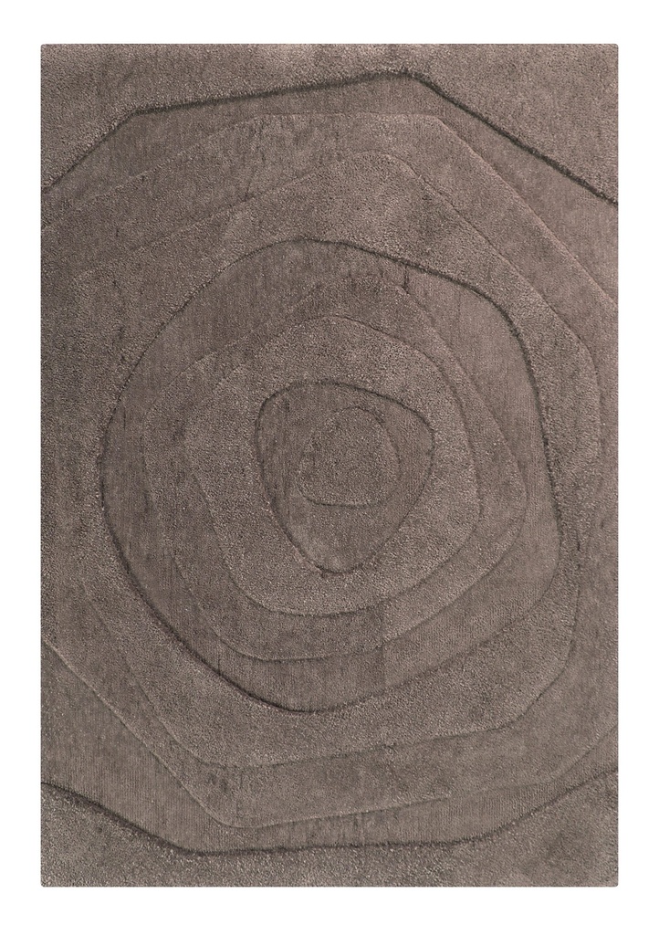 Helix Sepia Geometric Rug - Silkhouse 240×340 cm High Pile