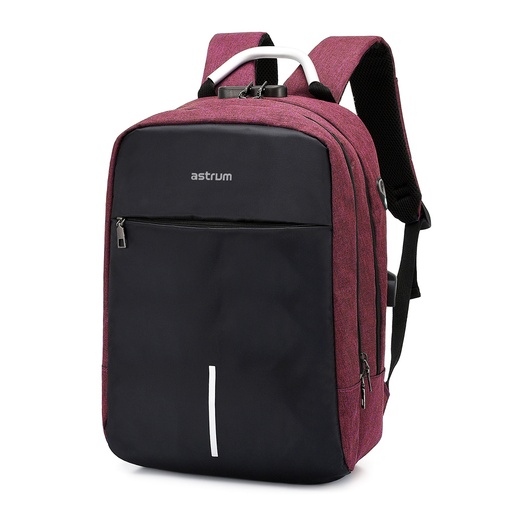 ASTRUM LB220 BACKPACK OXFORD 300D 15″ RED/BLACK