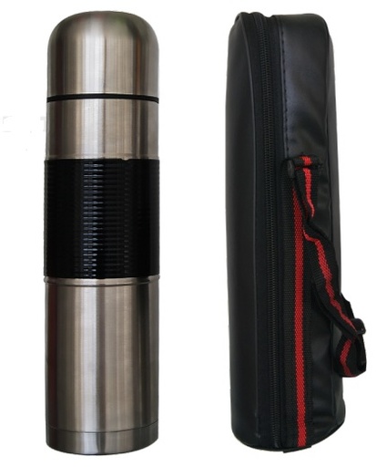 Totally 1L Bullet Stainless Steel Flask With Bag | TH119