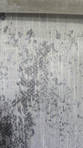 River Fabric Caviar Ash Subtle Chevron-Geometric 83% Polyester / 9% Linen / 8% Cotton Curtain Fabric – 280 cm Wide, 270 GSM