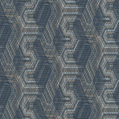 Silkhouse Casa Mila - Intertwined Wallpaper in Denim