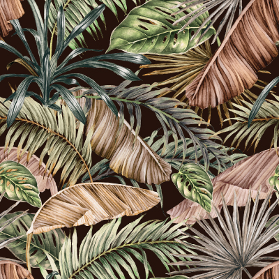 Silkhouse Borneo - Sylvester Botanical Dual-Purpose Fabric in Evergreen (280cm Wide)