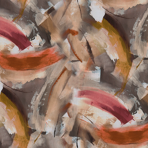 Copacabana Outdoor Atlantico Abstract Print Upholstery Fabric in Terracotta (145cm Wide)