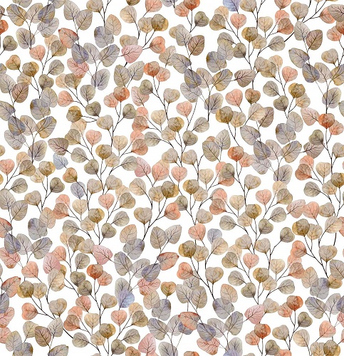 Out Of Africa Daria Hojas Autumn Printed Cotton Fabric (280cm Wide)