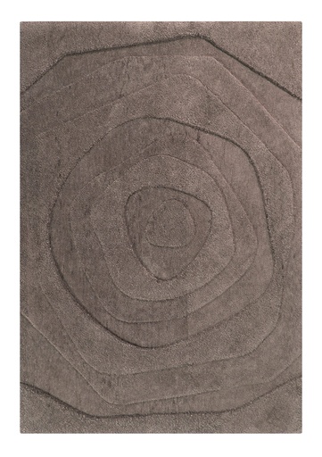 Helix Sepia Geometric Rug - Silkhouse 160×230 cm High Pile